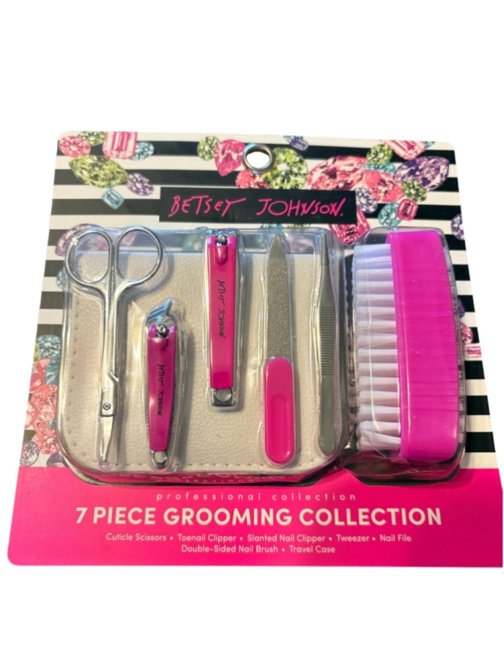 Betsey Johnson Nail Tools 7 Piece Grooming Collection NIB